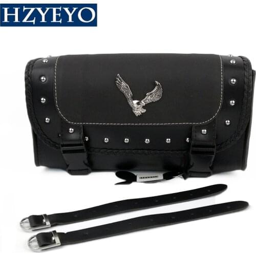 Motocross Universal Eagle Faux Leather Saddle Bags Motorcycle Saddlebag Side Storage Tool Bag For Moto Sports,HZYEYO D831