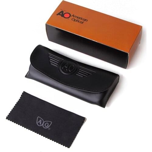 WHO CUTIE AO American Optical Sunglasses Boxes For Men Women Glasses Case Bag Box Cloth Sets Glasses Accessories 2020 Brand