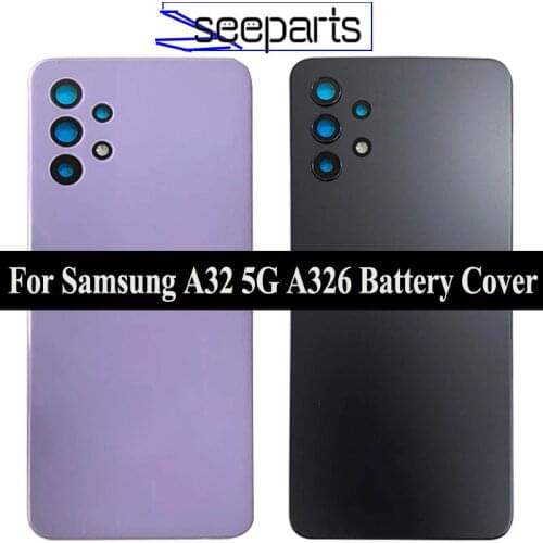 For Samsung A32 5G A326 SM-A326B Back Battery Glass Cover Rear Door Housing Case Replacement For Samsung A32 5G Battery Cover