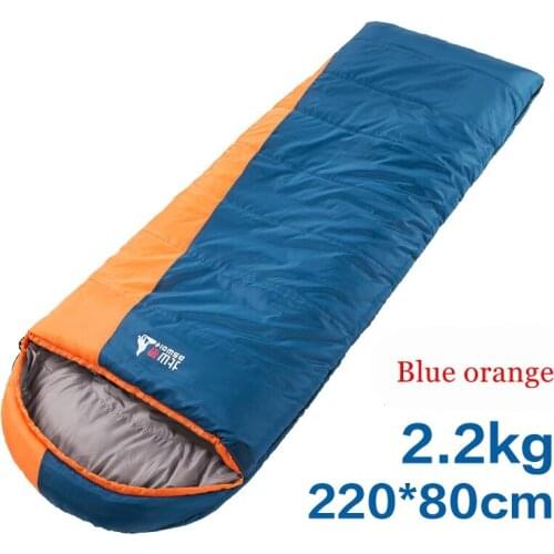 BSWolf Winter outdoor adult camping sleeping bag thicken envelopes Cold warm lunch break cotton sleeping bag can be spliced