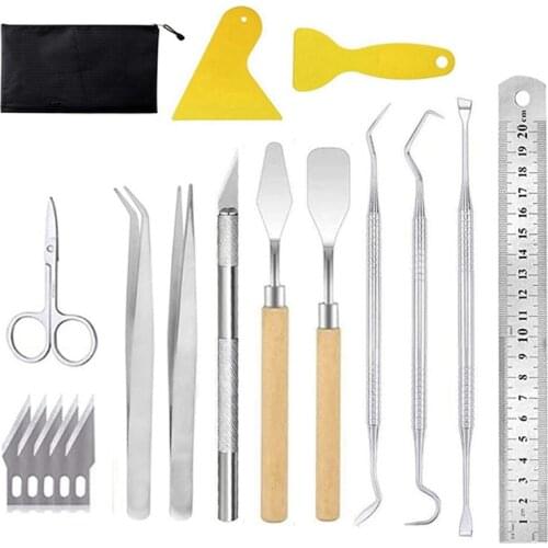 18PCS Vinyl Tools Art Carving DIY Crafts Making Silhouette Relief Tools