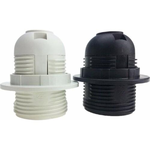 250V E27 LED Plastic Lamp Holder E27 Edison Screw Light Bulb Socket Holder DIY E27 Socket Base Lamp Accessories Luminaire