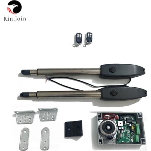 KinJoin AUTO Actuator Automation Swing Door Gate Opener Motor Double Engine Kits For Separated On Both Sides Home Farm Gates