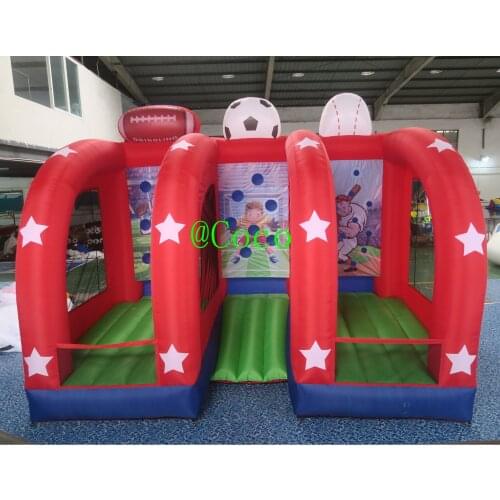Free shipping to door,Football 3 In 1 Sports Throw Ball Games Inflatable basstball N Rugby Ball N Soccer Carnival Games