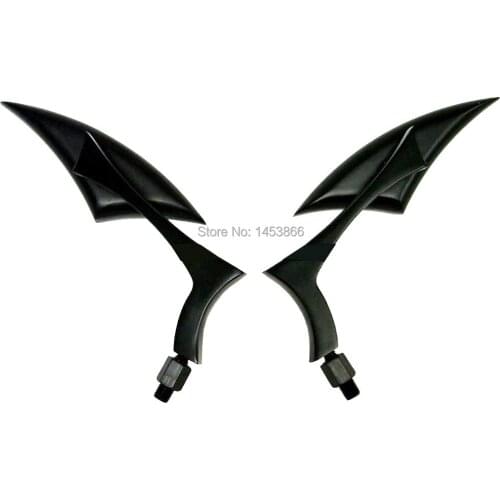 Best Quality Motorcycle Custom Black Spear Rear View Side Mirrors For Yamaha R1 R6 Road V Star V-Max Virago XVS Warrior