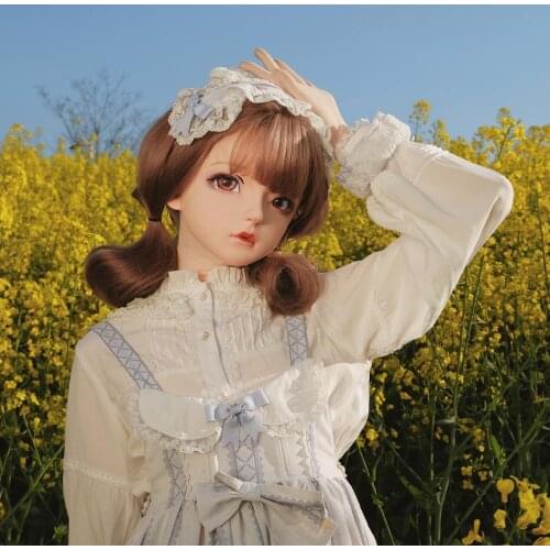 Dollkii 01) Female Girl Silica Resin Cosplay BJD Cross Dressing Kigurumi Head Mask Anime Role Play Party Crossdresser Doll Mask