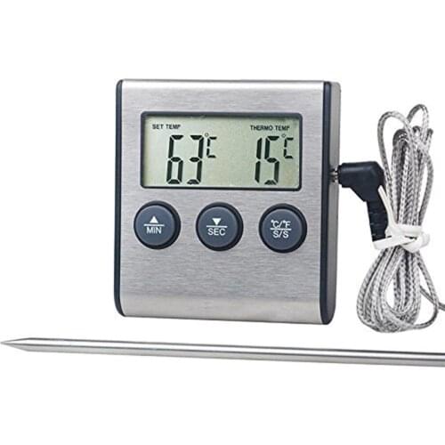 Electronic Probe Thermometer Food BBQ Digital Display M7N0 Thermo-hygrometer TP700 Thermometer BBQ J7N6