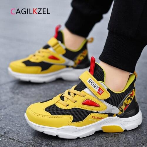 CAGILKZEL Brand Kids Sport Shoes For Boys Sneakers Breathable Mesh Casual Children Shoes Baby Boys Child Shoes Chaussure Enfant