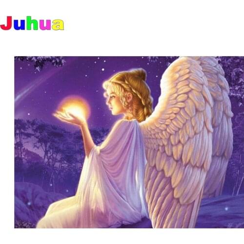 Angel picture Full Drill 5D DIY Diamond Painting fairy girl wing Diamond Embroidery mosaic diamond Stitch home Decor wall art