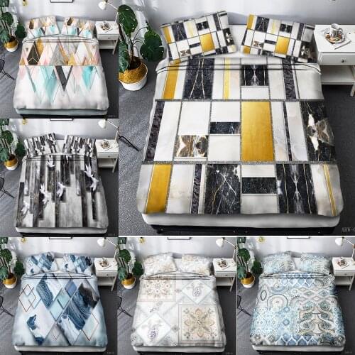 Geometric Pattern Household Three Sets Of 3D Digital Printing Four Sets Of Bedding Single Twin Double Queen King Duvet Cover