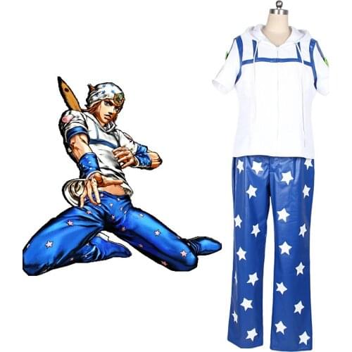 Johnny Joestar Cosplay JoJos Bizarre Adventure Johnny Joestar Cosplay Costume Custom Made Any Size