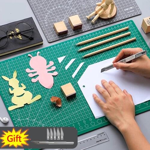 Cutting A3 A4 A5 PVC Mat Pad Patchwork Cut Pad A3 Patchwork Tools Manual DIY Tool Cutting Board Double-sided Self-healing