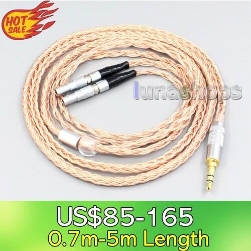 LN006755 2.5mm 3.5mm XLR Balanced 16 Core 99% 7N OCC Earphone Cable For Ultrasone Veritas Jubilee 25E 15 Edition ED 8EX ED15