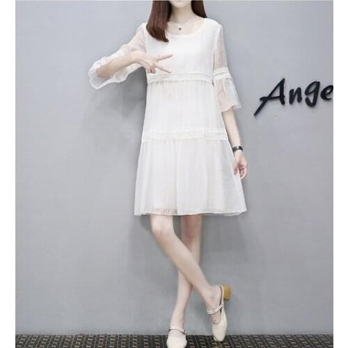 Fashion tide womens dress fashion new summer dress pregnant women skirt pregnancy loose chiffon long skirt