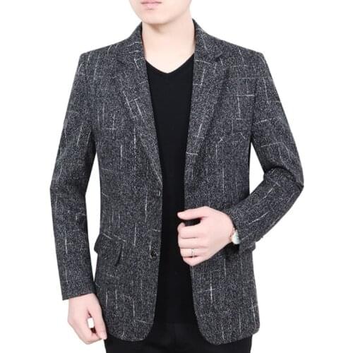 New Arrivals Mens Blazer Spring Autumn Mens Fashion spliceSuit Coat Business Casual Suit Jacket Male Clothes Outerwear