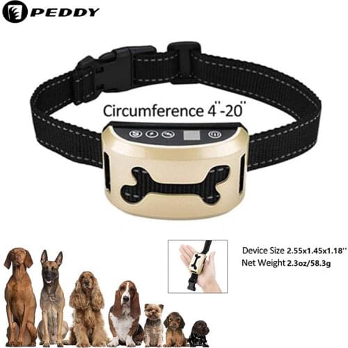 Safe Dog No Bark Collar Automatic Effective Rechargeable PerroStop Barking Collars - 7 Anti-Barking Training Modes for All Size