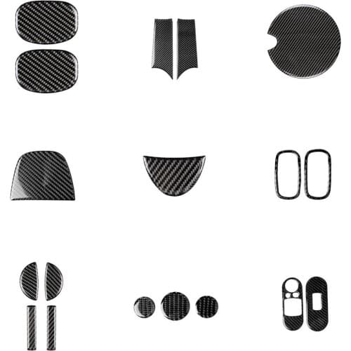 For BMW Mini R / F chassis carbon fiber steering wheel fuel tank cap door handle lift panel air outlet frame decorative