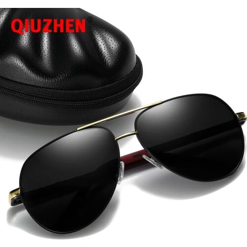 Mens Pilot Metal Oversized Sun Glasses with Mirror Coating Anti- Reflective Polarized Sunglasses for Men Driving Sunglass 1385