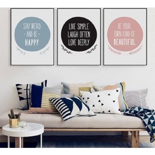 Modern Nordic Motivational Quote Canvas Art Print Poster Big Typography Wall Picture Living Room Home Decor Painting No Frame