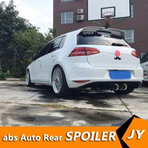 For Volkswagen GOLF MK7 Spoiler 2014-2018 GOLF 7 spoiler High Quality ABS Material Car Rear Wing Primer Color Rear Spoiler