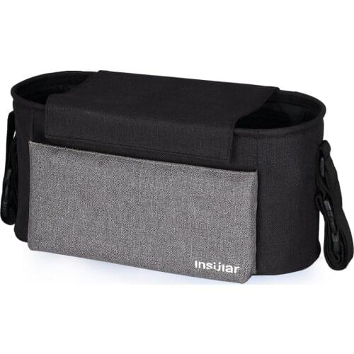 Baby Stroller Bag Mommy Nappy Diaper Bag Pram Stroller Organizer Accessories Large Capacity Baby Bottle Holder Carriage Cart Bag