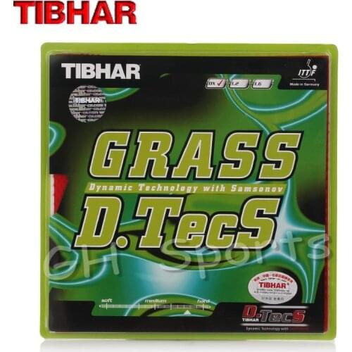 TIBHAR GRASS D.TECS (1.2 / 1.6 / OX, Defensive / Chop) Pips-long Table Tennis Rubber Ping Pong Sponge 5.0