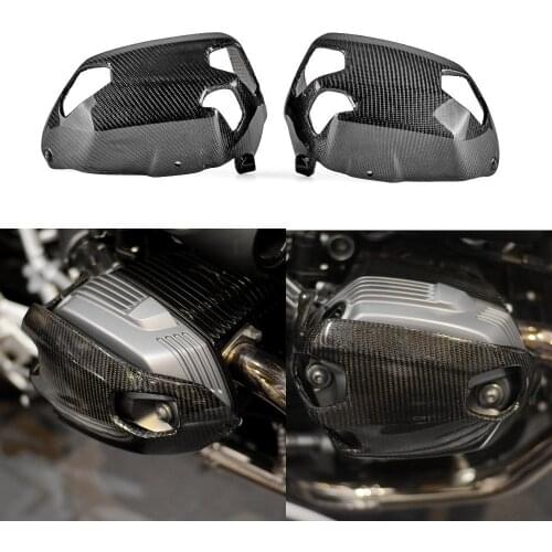 Motorcycle Carbon Fiber Cylinder Head Guards Protector Cover for BMW R NINET 2014-2017 R1200GS Accessories 2010-2012 R 1200GS