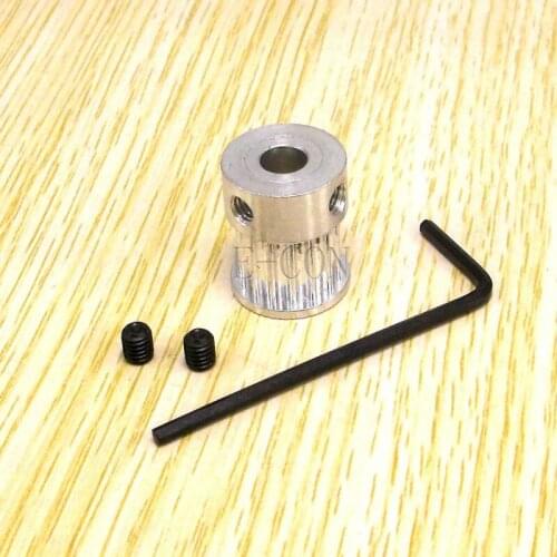 1pcs HTD3M Timing Pulley 15 teeth synchronization Alumium Bore 6.35mm teeth width 11mm for stepper motor Free shipping