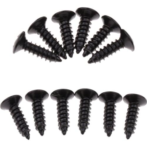 12pcs Pickguard Screws For Style Guitar Fits Telecaster,Stratocaster Guitar Parts & Accessories Scratch Plate Mount Screws