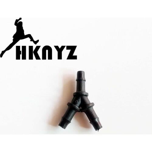 20PCS Y shape ink tube connector 3*2mm 5*3mm 6*4mm ink pipe hose tubing plastic white black for large format printer mix order