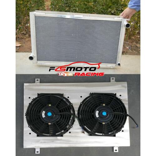 Aluminum radiator + Shroud + fan for SUBARU IMPREZA WRX GC8 STI 2.0L 1992-2000 Manual MT 1993 1994 1995 1996 1997 1998 1999 92