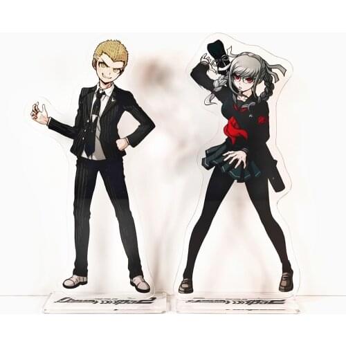 Danganronpa 2 Fuyuhiko Kuzuryu Peko Pekoyama acrylic standee figurines desk decoration cake topper anime