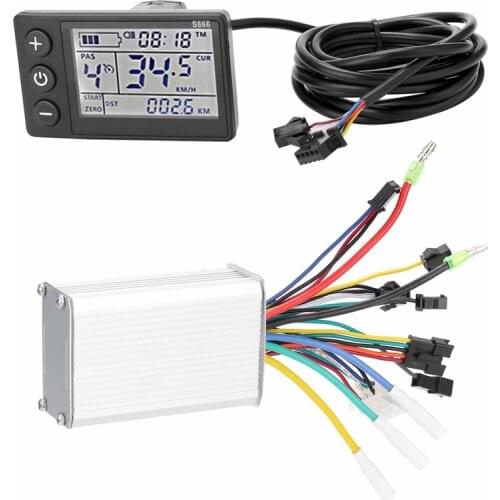 E-Bike Controller 24V/36V/48V Brushless Controller with LCD Display Panel