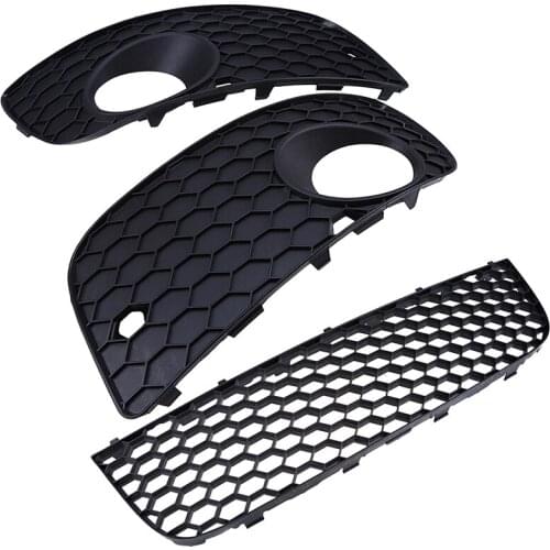 Black Auto Front Bumper Driving Fog Lights Cover Lamp Frame Trim For VolksWagen Golf MK5 GTI 2004-2009