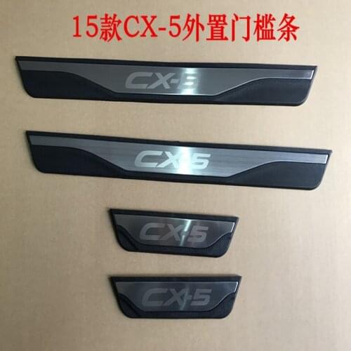For Mazda Cx-5 Cx 5 Cx5 Auto Styling Door Sill Cover Scuff Plate Guard Car Accessories Sticker Protector 2013-2015
