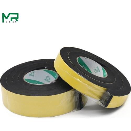 2m / 1 roll EVA black sponge foam single sided tape, foam shock proof and anti-collision sealing strip thickened 12mm