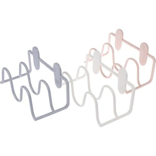 Double-Layer Shoes Rack Shoe Racks Storage Organizer Wall Mount Slippers Hanging Shelf Slipper Rack Holder Shoes Organizer