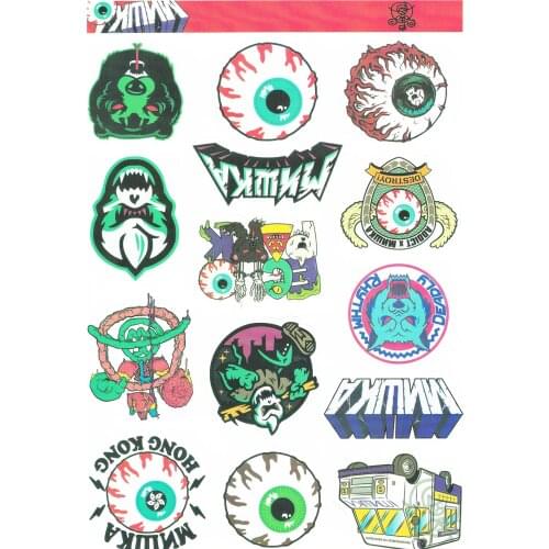 2018 Hot Sell Hiphop Style Eye Pattern PVC Waterproof Laptop Phone Stickers For Tablet Macbook Pro Iphone Ipad Sticker