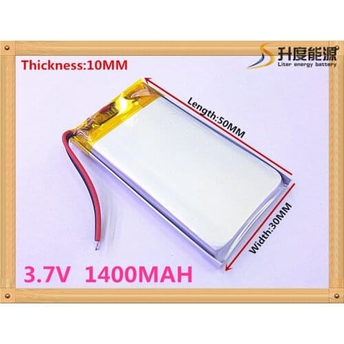 Li-po best battery brand 3.7V lithium polymer battery 1400mah battery 103050 Toy Spot A GPS navigation products