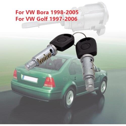 Front Left & Right Door Lock Cylinder Repair Kit For VW Golf 4 /Bora 1U0837167EC W904-ST-7T Lock cylinder with key