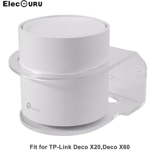 Wall Mount for TP-Link Deco X20/X25 WiFi 6 Mesh WiFi System/Deco X60/Deco W3600,Home WiFi Router Shelf Acrylic Holder Bracket