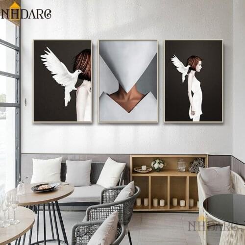 New Arrivals Fashion Figure Creative Posters And Prints Canvas Painting Art Wall Pictures for Living Room Modern Home Decor
