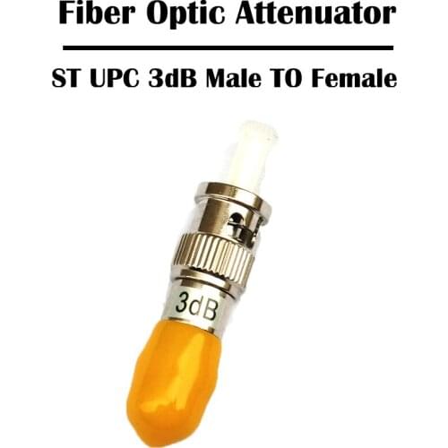 5 Pieces/lot ST/UPC Male to Female Fiber Optic Attenuator 3dB SM Single Mode Simplex FTTH Ethernet Networking Optical