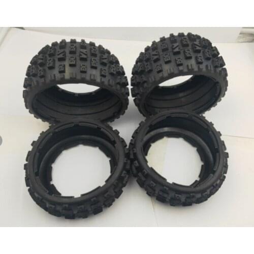 Off road Front and Rear Tire Skin 4pcs/Set for 1/5 Hpi Rovan Km mcd redcat rcmk Baja 5b Ss Losi Dbxl Truck Rc Car Parts