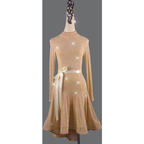 Rumba chacha latin dance dress, ballroom dress, Full drill dance latin dress latin dance competition costumes custom made