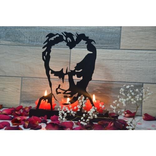 Pnr Decor Trıple Ataturk Metal Candle Holder Candlestick
