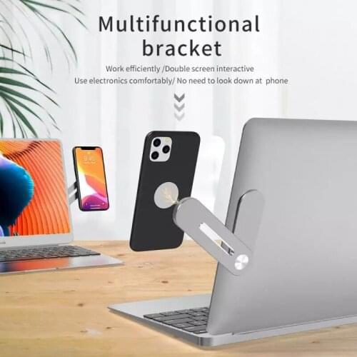 Hot Sale Laptop Screen Support Holder Dual Monitor Display Clip Adjustable Phone Stand Laptop Side Mount Connect Tablet Bracket