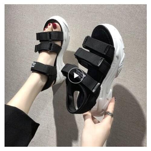 Gladiator Platform Womens Sandals 2021 Summer Fashion Women Chunky Beach Sandal Denim Comfortable Sandalias Mujer