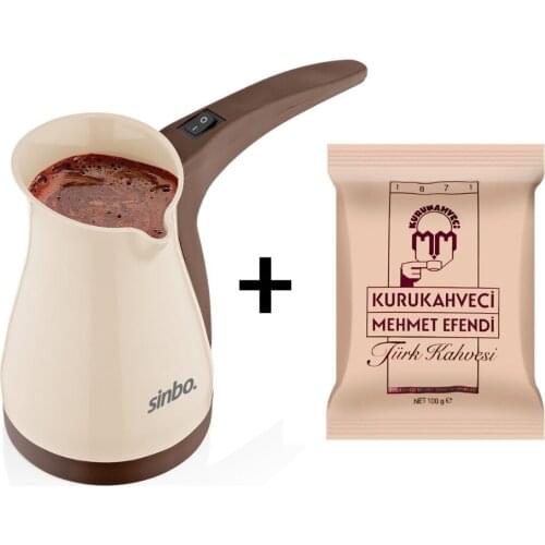 Sinbo Portable Electrical Turkish Coffee Pot Espresso Electric Coffee Maker Machine Boiled Milk Coffee Kettle with Surprise Gift
