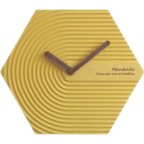 Nordic Luxury Large Wall Clock Wall Home Decor Creative Silent Yellow 3d Modern Watch Wall Clocks Bedroom Living Room Gift Ideas